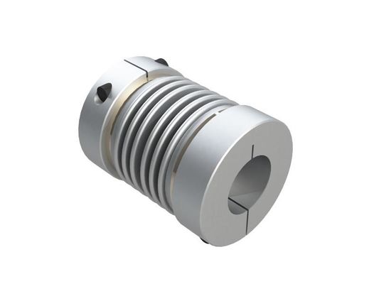 High Precision Shaft Coupler Silver Flex Shaft Bellows Coupling Customized