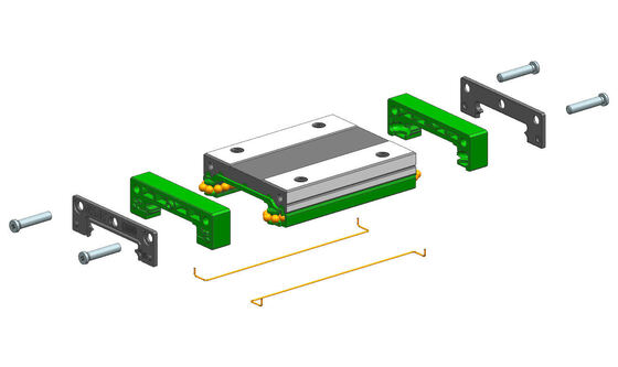 High Rigidity Wear Resistance Linear Guide Block for CNC Machinery with Low Noise Performance